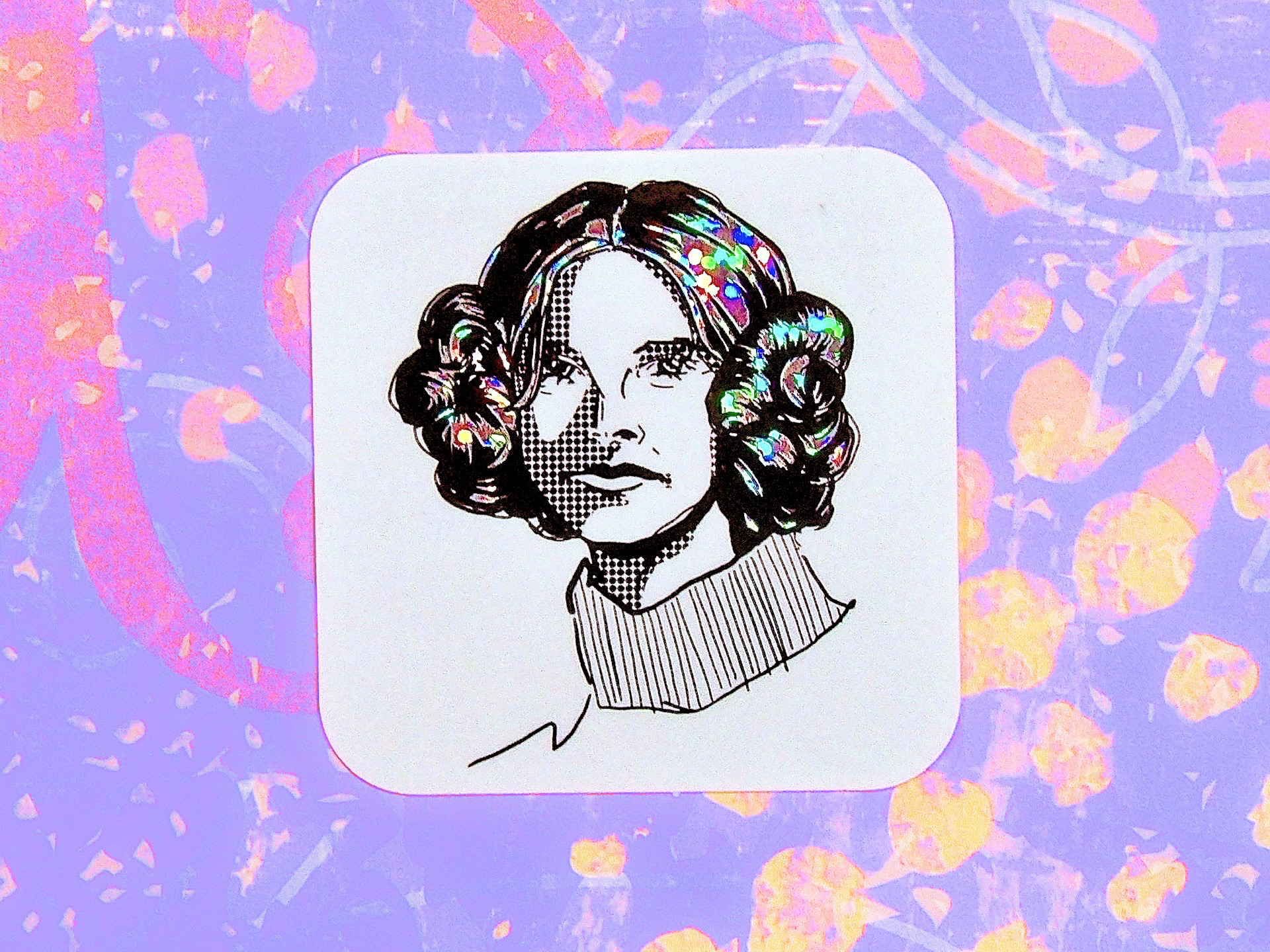 Mary B Glitter Sticker